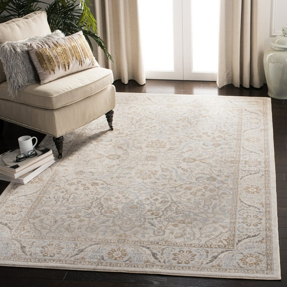 SAFAVIEH Isabella Kuzman Floral Bordered Area Rug, Cream/Beige, 5'3" x 7'6"