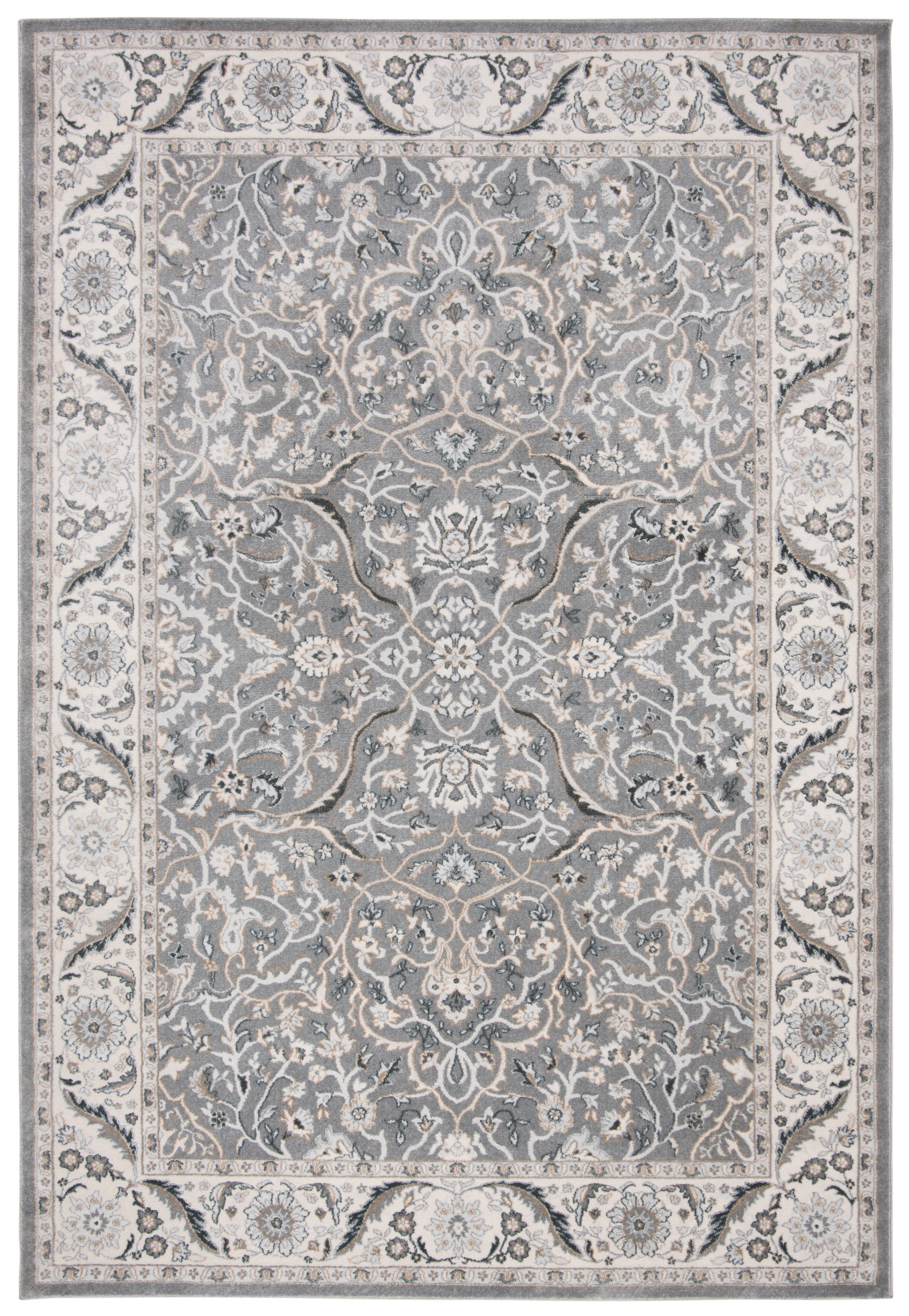 SAFAVIEH Isabella Kuzman Oriental Area Rug, Grey/Dark Grey, 11' x 15'