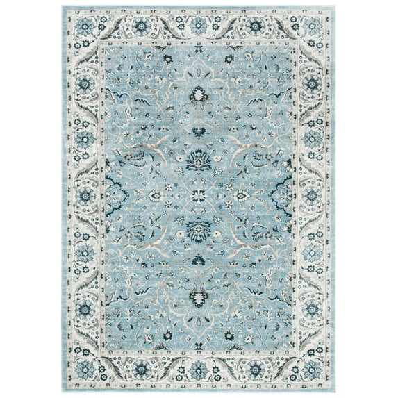 SAFAVIEH Isabella Kuzman Oriental Area Rug, Light Blue/Cream, 9' x 12'