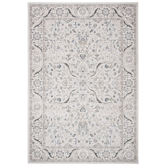SAFAVIEH Isabella Kuzman Oriental Area Rug, Light Grey/Cream, 9' x 12'