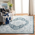 thumbnail image 1 of SAFAVIEH Isabella Patrick Floral Bordered Area Rug, Navy/Cream, 4' x 6', 1 of 9