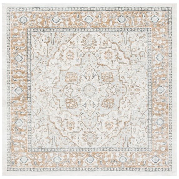 SAFAVIEH Isabella Patrick Oriental Area Rug, Cream/Beige, 4' x 4' Square