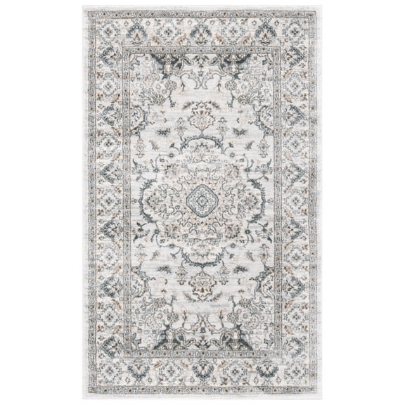 SAFAVIEH Isabella Tamzen Oriental Area Rug, Light Grey/Cream, 3' x 5'