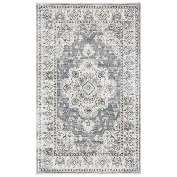 SAFAVIEH Isabella Tamzen Oriental Area Rug, Grey/Light Grey, 3' x 5'