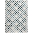 thumbnail image 1 of SAFAVIEH Isabella Trena Geometric Trellis Area Rug, Ivory/Turquoise, 5'3" x 7'7", 1 of 4