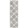thumbnail image 1 of SAFAVIEH Isabella Trena Geometric Trellis Runner Rug, Ivory/Grey, 2'2" x 7', 1 of 8