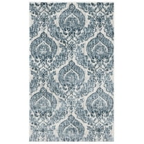 SAFAVIEH Isabella Trenton Trellis Area Rug, Navy/Ivory, 3' x 5'