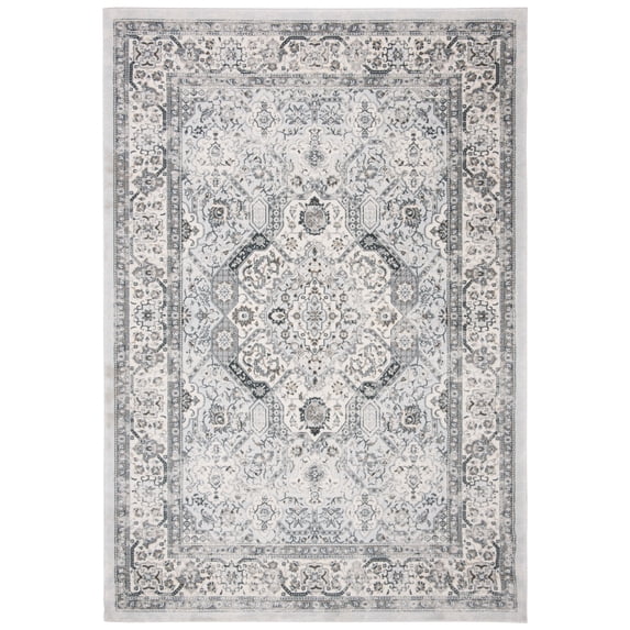 SAFAVIEH Isabella Zander Oriental Area Rug, Dark Grey/Cream, 5'3" x 7'6"