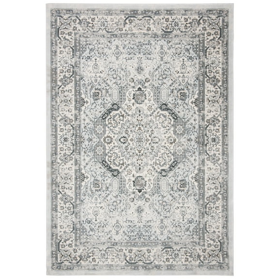 SAFAVIEH Isabella Zander Oriental Area Rug, Dark Grey/Cream, 5'3" x 7'6"