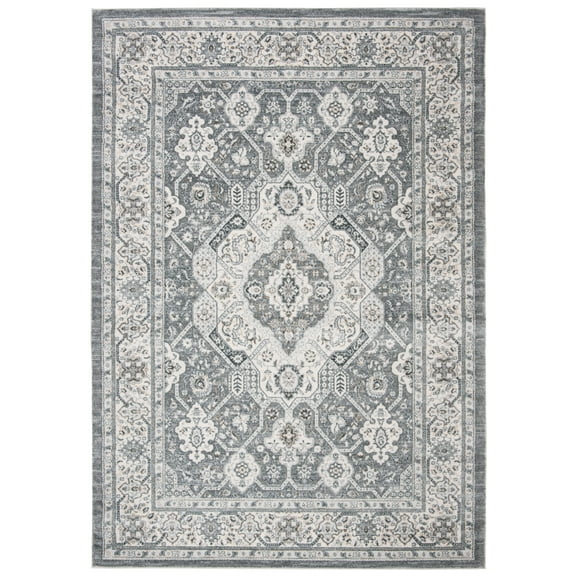 SAFAVIEH Isabella Zander Oriental Area Rug, Grey/Cream, 5'3" x 7'6"