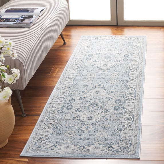 Safavieh Isabella Zander Oriental Runner Rug, Blue/Creme, 2'2" x 5'