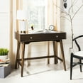 thumbnail image 1 of SAFAVIEH Isadora Mid-Century 1 Drawer Modern Desk, Walnut, 1 of 7