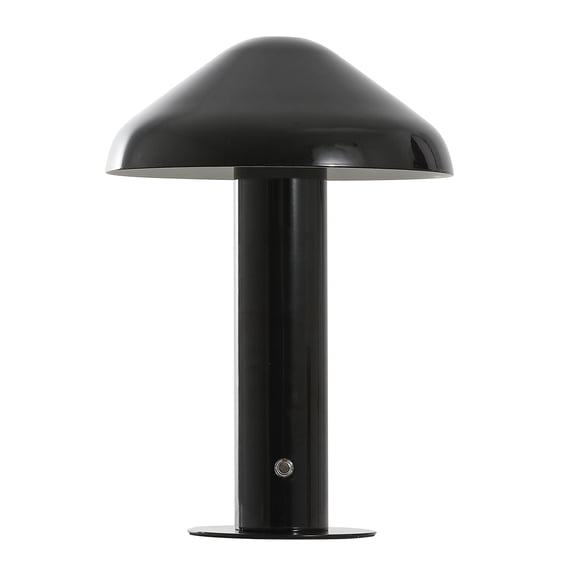 SAFAVIEH Jace Modern Black Metal Table Lamp with Black Shade