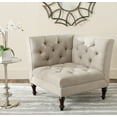 thumbnail image 1 of SAFAVIEH Jack Rustic Solid Tufted Corner Chair, Antique Gold, 1 of 7