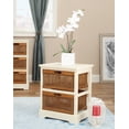 thumbnail image 1 of SAFAVIEH Jackson Rustic Nautical 2 Drawer Storage Unit, Barley/Cane, 1 of 5