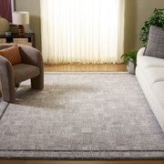 Safavieh Jade Kingston Bordered Polyester Area Rug, Ivory/Beige Black, 9' x 12'