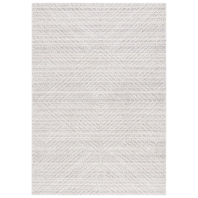 SAFAVIEH Jade Sonam Geometric Polyester Area Rug, Beige/Ivory, 8' x 10'