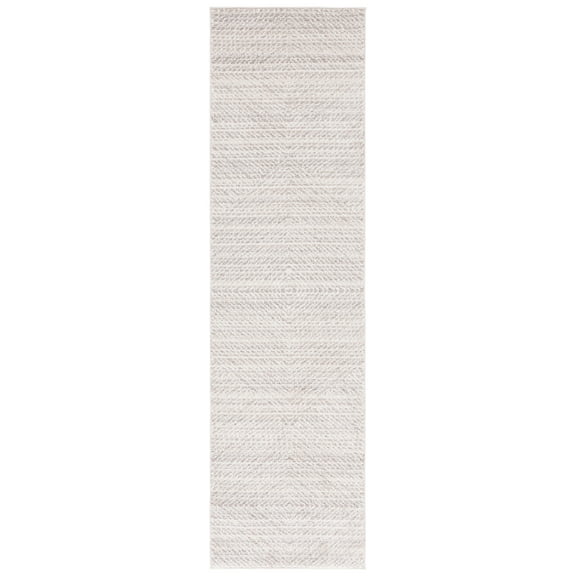 SAFAVIEH Jade Sonam Geometric Polyester Runner Rug, Beige/Ivory, 2'2" x 8'