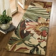 thumbnail image 1 of SAFAVIEH Jardin Augustine Floral Wool Runner Rug, Ivory/Multi, 2'3" x 8', 1 of 5