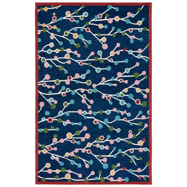 SAFAVIEH Jardin Bevin Floral Area Rug, Blue/Pink, 8' x 10'