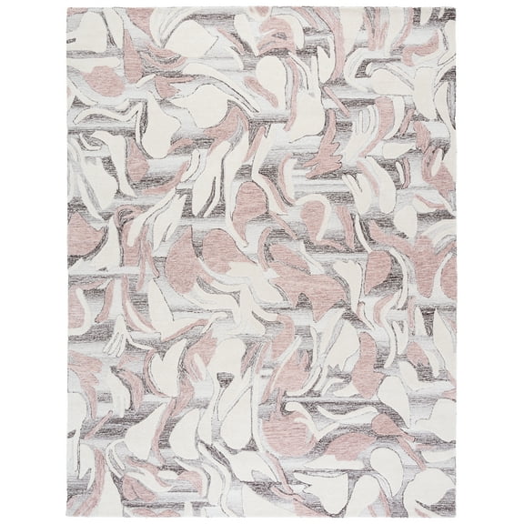 SAFAVIEH Jardin Carlos Abstract Area Rug, Pink/Ivory, 8' x 10'