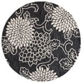 thumbnail image 1 of SAFAVIEH Jardin Clara Floral Wool Area Rug, Black/Ivory, 6' x 6' Round, 1 of 8