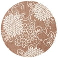thumbnail image 1 of SAFAVIEH Jardin Clara Floral Wool Area Rug, Brown/Ivory, 6' x 6' Round, 1 of 8
