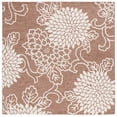 thumbnail image 1 of SAFAVIEH Jardin Clara Floral Wool Area Rug, Brown/Ivory, 6' x 6' Square, 1 of 8