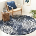 thumbnail image 1 of Safavieh Jardin Clara Floral Wool Area Rug, Navy/Ivory, 6' x 6' Round, 1 of 11