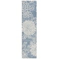 thumbnail image 1 of SAFAVIEH Jardin Clara Floral Wool Runner Rug, Blue/Ivory, 2'3" x 9', 1 of 8