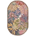 thumbnail image 1 of SAFAVIEH Jardin Corine Floral Area Rug, Pink/Rust, 3' x 5' Oval, 1 of 11