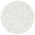 thumbnail image 1 of SAFAVIEH Jardin Cyan Leaves Area Rug, Ivory/Blue, 6' x 6' Round, 1 of 8