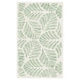 thumbnail image 1 of SAFAVIEH Jardin Cyan Leaves Area Rug, Ivory/Green, 4' x 6', 1 of 8