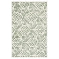 thumbnail image 1 of SAFAVIEH Jardin Cyan Leaves Area Rug, Ivory/Green, 6' x 6' Square, 1 of 8