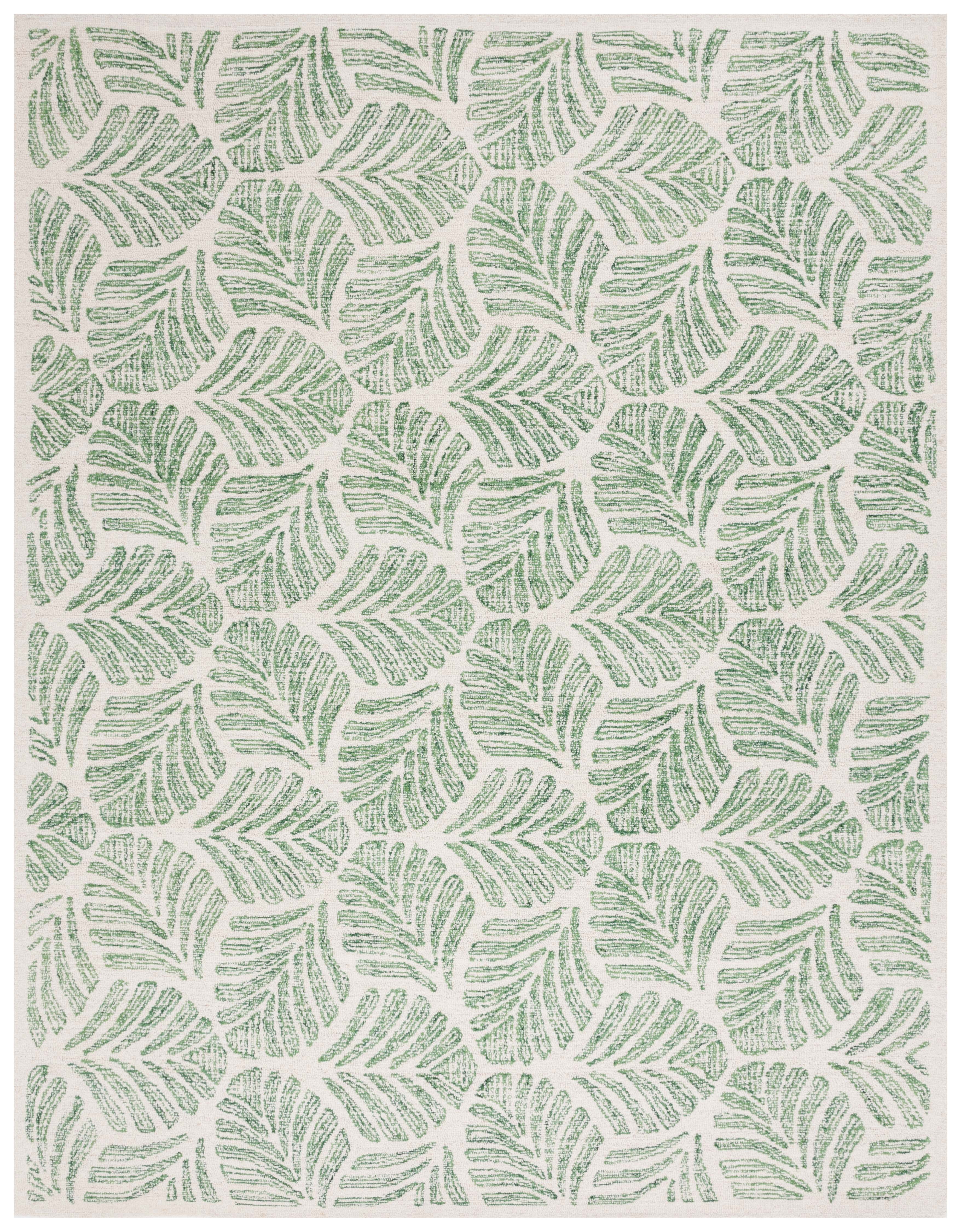 Ivory Elegance 8'x10' Hand-Tufted Wool Rectangular Rug