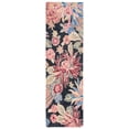 thumbnail image 1 of SAFAVIEH Jardin Dahila Floral Runner Rug, Charcoal/Red, 2'3" x 8', 1 of 8