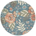 thumbnail image 1 of SAFAVIEH Jardin Delmar Floral Area Rug, Blue/Green, 6' x 6' Round, 1 of 7