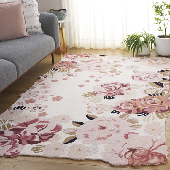 Safavieh Jardin Denton Floral Area Rug, Ivory/Pink, 5' x 8'
