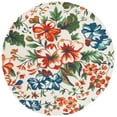 thumbnail image 1 of SAFAVIEH Jardin Dorian Floral Area Rug, Ivory/Orange, 6' x 6' Round, 1 of 7
