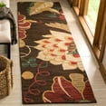 thumbnail image 1 of SAFAVIEH Jardin Drummond Floral Wool Runner Rug, Brown/Multi, 2'3" x 8', 1 of 7