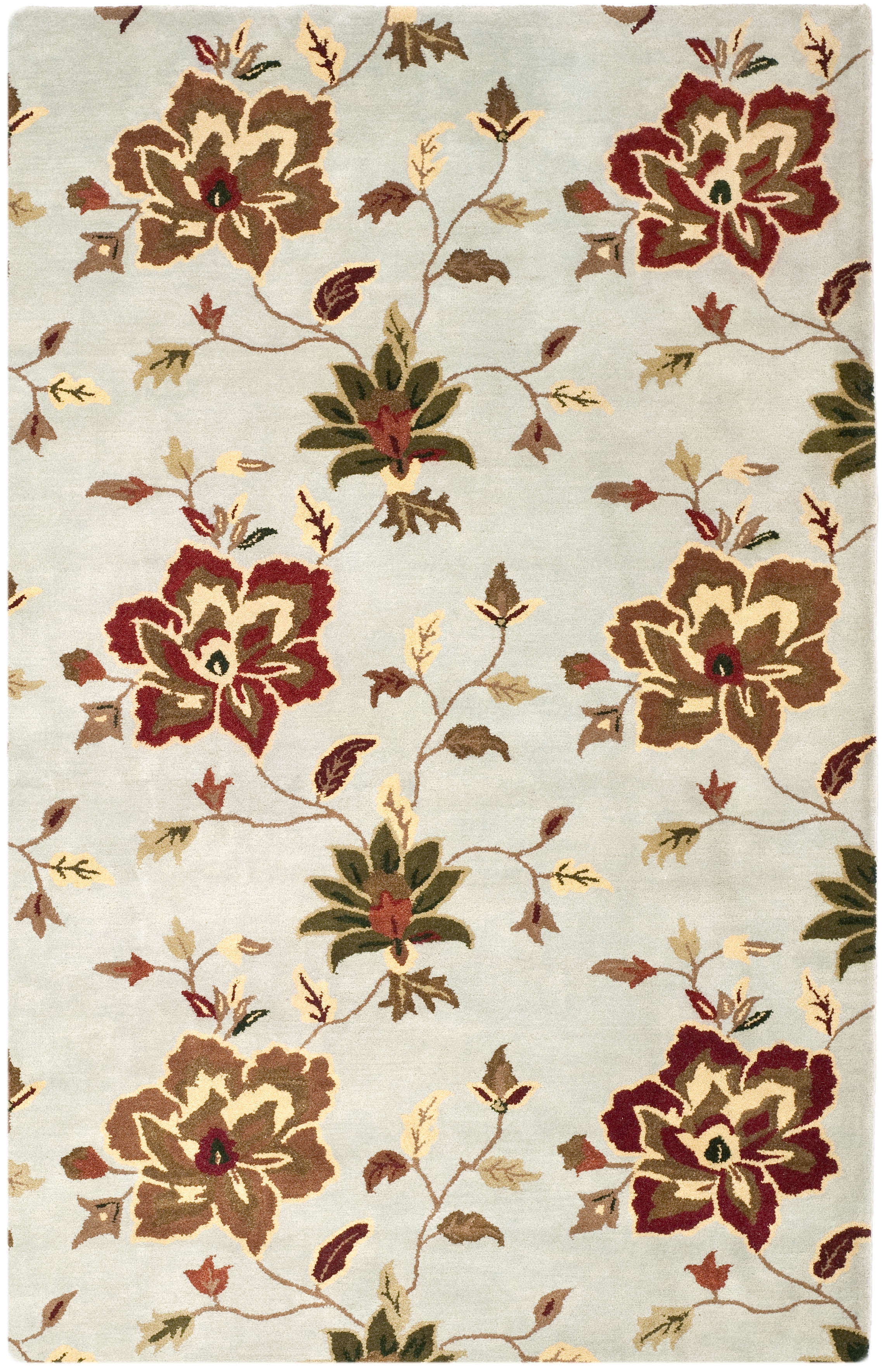 Safavieh Jardin Aifric Floral Wool Area Rug, Light Blue/Multi, 8' x 10'