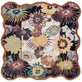 thumbnail image 1 of SAFAVIEH Jardin Jack Floral Area Rug, Black/Ivory, 6' x 6' Square, 1 of 11