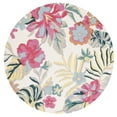thumbnail image 1 of SAFAVIEH Jardin Jamaar Floral Wool Area Rug, Ivory/Pink, 6' x 6' Round, 1 of 8