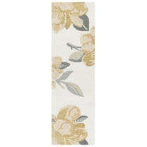 SAFAVIEH Jardin Jessie Floral Runner Rug, Ivory/Beige, 2'3" x 8'