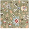 thumbnail image 1 of SAFAVIEH Jardin Jimmy Floral Area Rug, Green/Blue, 6' x 6' Square, 1 of 8