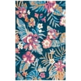 thumbnail image 1 of SAFAVIEH Jardin Korbin Floral Wool Area Rug, Blue/Pink, 4' x 6', 1 of 8