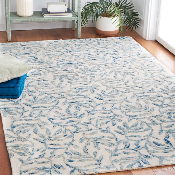 Safavieh Jardin Lailee Leaves Area Rug, Ivory/Blue, 5' x 8'
