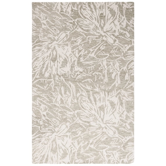 SAFAVIEH Jardin Lalia Floral Area Rug, Gray/Ivory, 5' x 8'