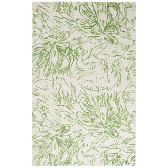 SAFAVIEH Jardin Lalia Floral Area Rug, Ivory/Green, 3' x 5'