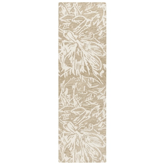 SAFAVIEH Jardin Lalia Floral Runner Rug, Gray/Ivory, 2'3" x 8'